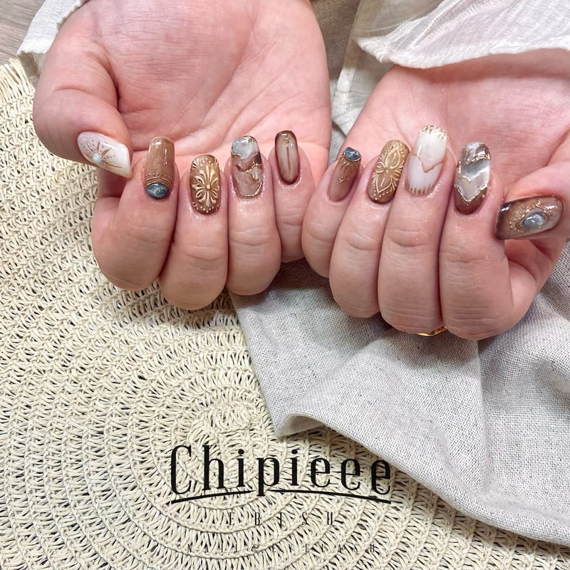 Chipieee EBISU Nail&eye パラジェル取扱いサロン(恵比寿)のメンズ眉毛サロン